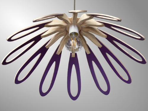 Matt Horwood Furniture Lightshade with rich plum finish